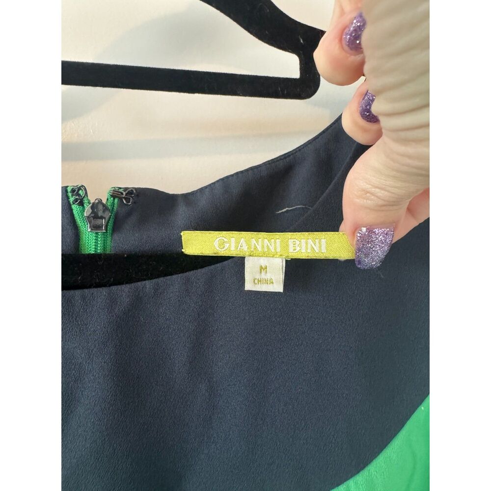 Gianni Bini Green & Navy Dress - Picture 2 of 5